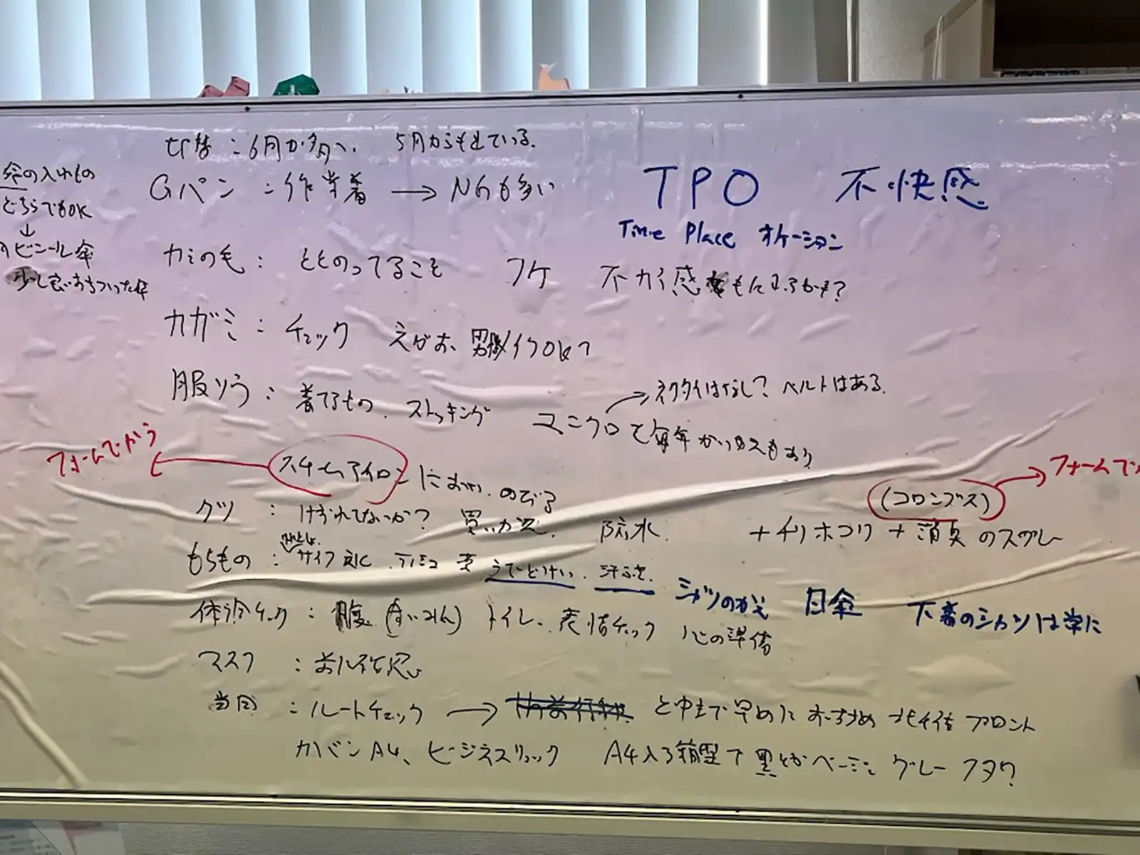 20250513グループワーク「フォーマルDay」ホワイトボード画像1