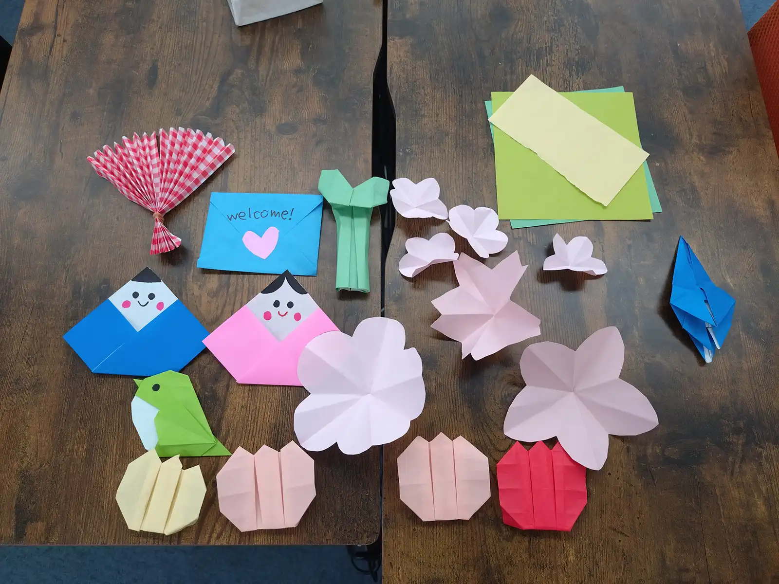 20260205グループワーク「３月所内装飾づくり」折り紙画像