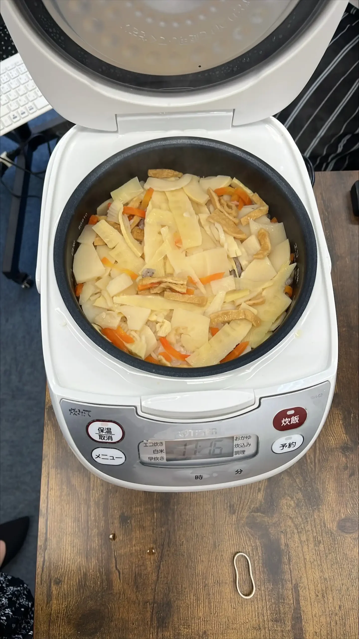 20260411グループワーク「母の日デー」たけのこご飯画像