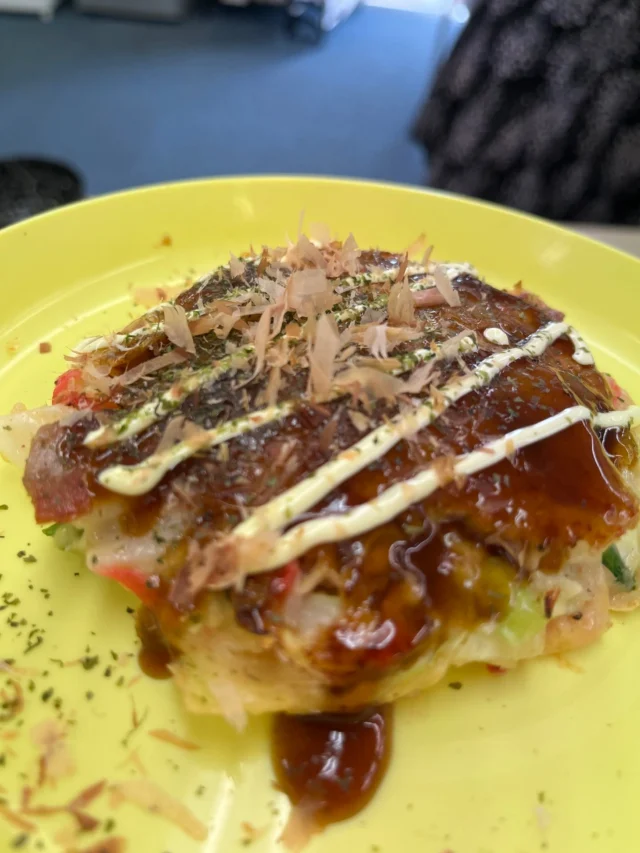 今日は関西風お好み焼きを作りました！